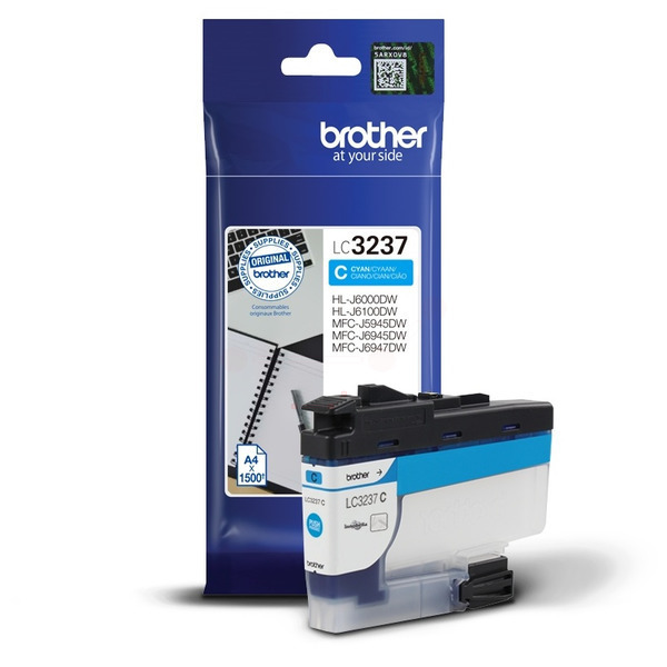 Brother LC-3237 C Tinte Cyan