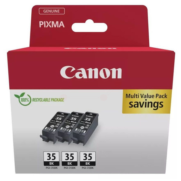Canon 1509 B 028 PGI-35 BK Tinte Black VE 3