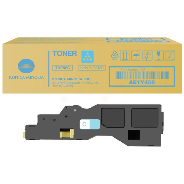 Konica Minolta AE1Y450 TNP-92 C Toner Cyan