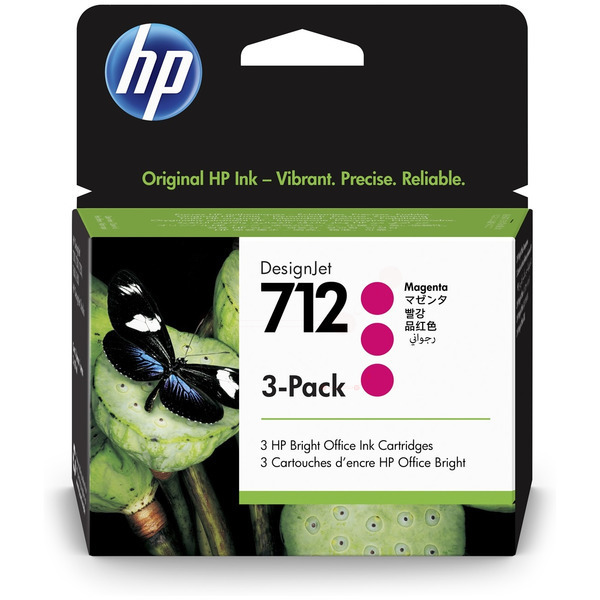 HP 3ED78A 712 Tinte Magenta VE 3