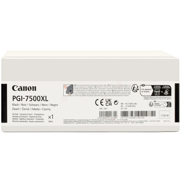 Canon 2774 C 001 PGI-7500 BK Tinte Black