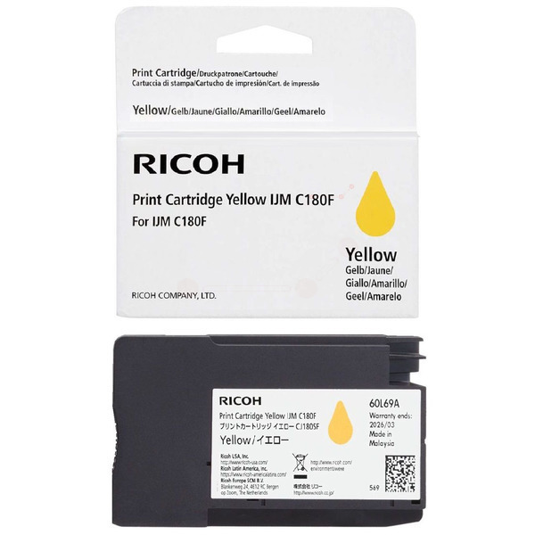 Ricoh 408520 Tinte Yellow