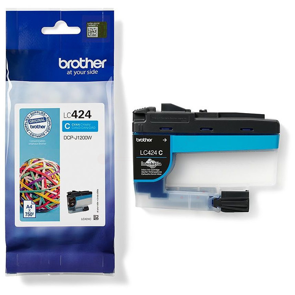 Brother LC-424 C Tinte Cyan