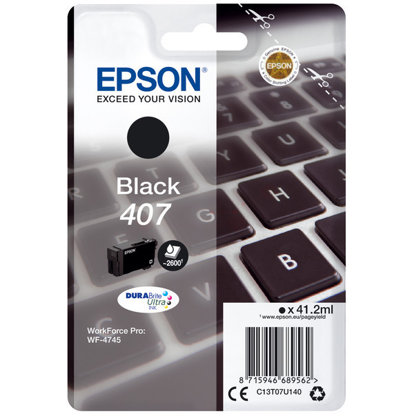 Epson C 13 T 07U140 407 Tinte Black