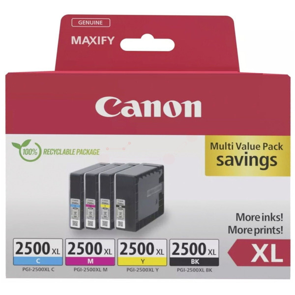 Canon 9254 B 010 PGI-2500 XLBKCMY Tinte CMYK VE 4