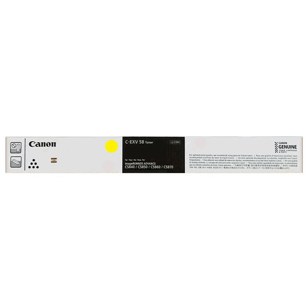 Canon 3766 C 002 C-EXV 58 Y Toner Yellow