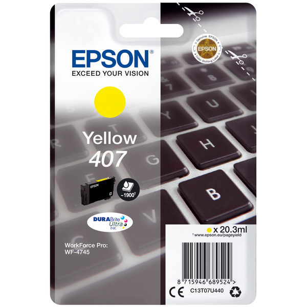 Epson C 13 T 07U440 407 Tinte Yellow