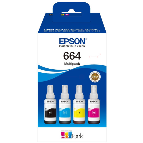 Epson C 13 T 66464A 664 Tinte CMYK VE 4