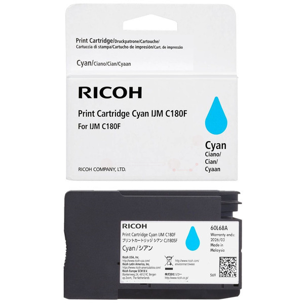 Ricoh 408518 Tinte Cyan