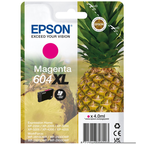 Epson C 13 T 10H34010 604XL Tinte Magenta