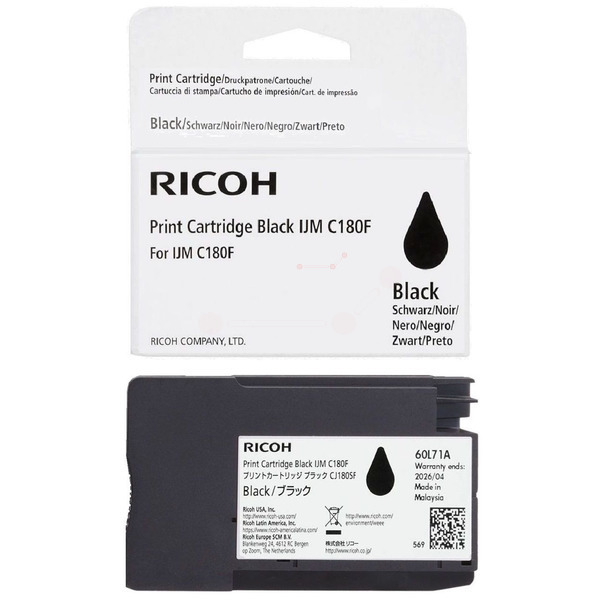 Ricoh 408517 Tinte Black