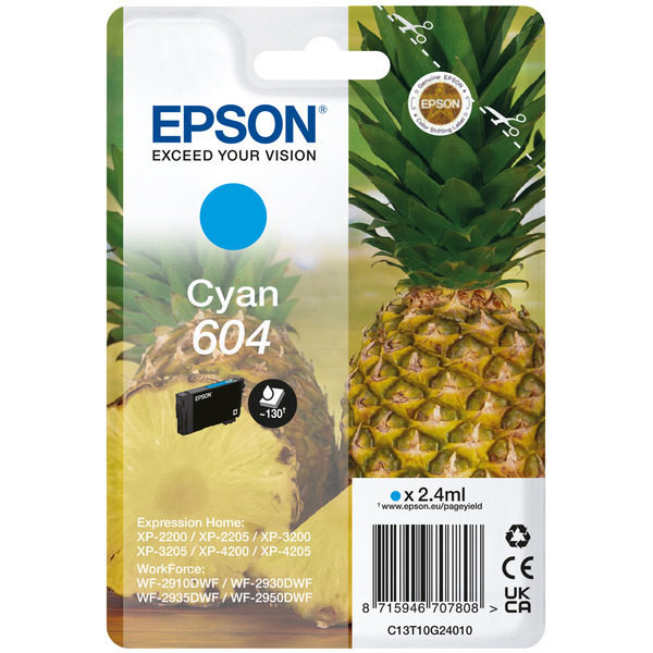 Epson C 13 T 10G24010 604 Tinte Cyan