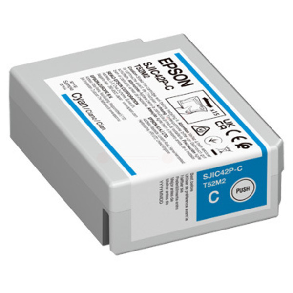 Epson C 13 T 52M240 SJIC-42-P-C Tinte Cyan