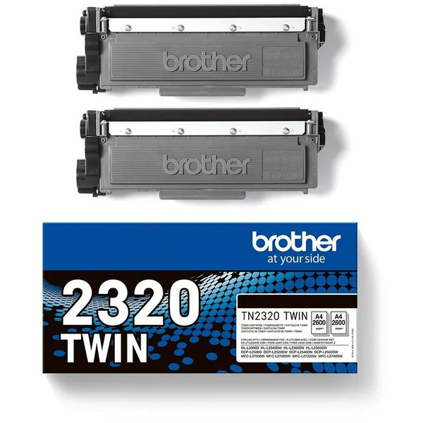 Brother TN-2320 TWIN Toner Black VE 2