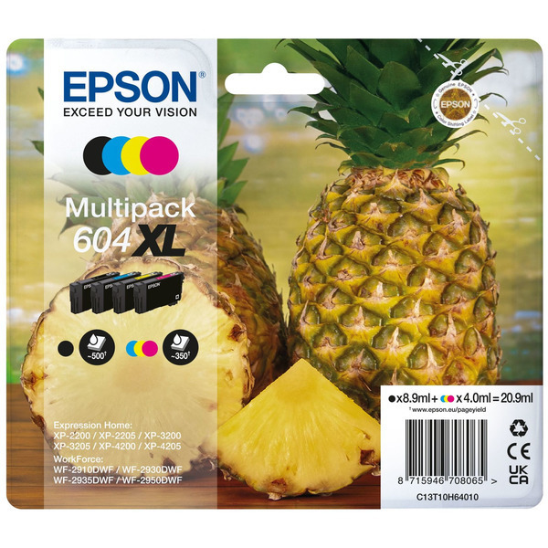 Epson C 13 T 10H64010 604XL Tinte CMYK VE 4