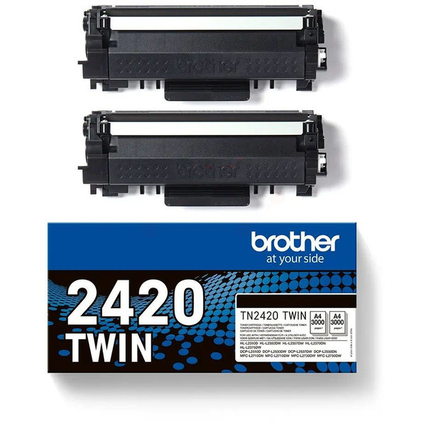 Brother TN-2420 TWIN Toner Black VE 2