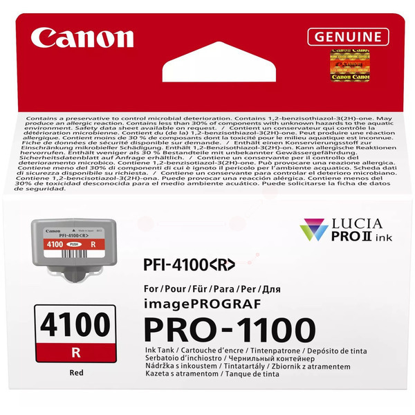 Canon 6785 C 001 PFI-4100 R Tinte Red