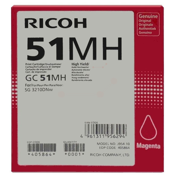 Ricoh 405864 GC-51 MH Tinte Magenta