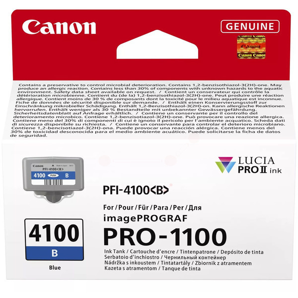 Canon 6786 C 001 PFI-4100 B Tinte Blue