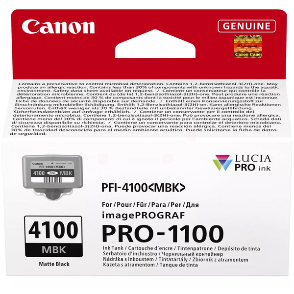 Canon 6776 C 001 PFI-4100 MBK Tinte Matte Black