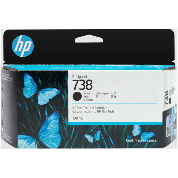 HP 498N4A 738 Tinte Black