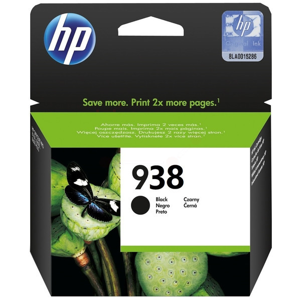 HP 4S6X8PE 938 Tinte Black