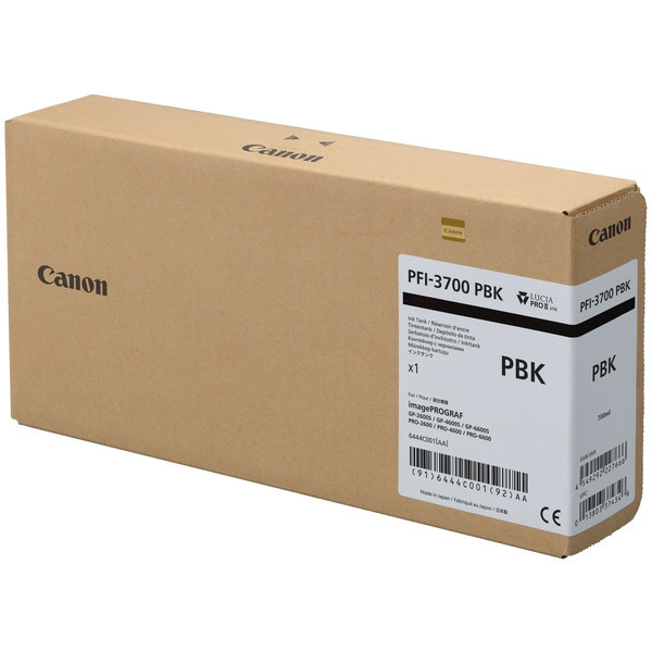 Canon 6444 C 001 PFI-3700 PBK Tinte Photo Black