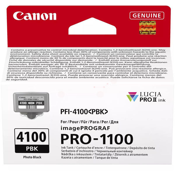 Canon 6777 C 001 PFI-4100 PBK Tinte Black
