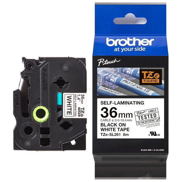 Brother TZE-SL261 P-Touch Farbband Black + White