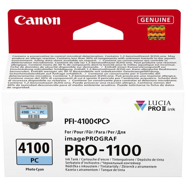 Canon 6781 C 001 PFI-4100 PC Tinte Photo Cyan
