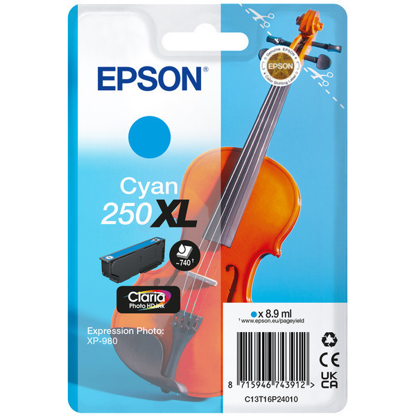 Epson C 13 T 16P24010 250XL Tinte Cyan