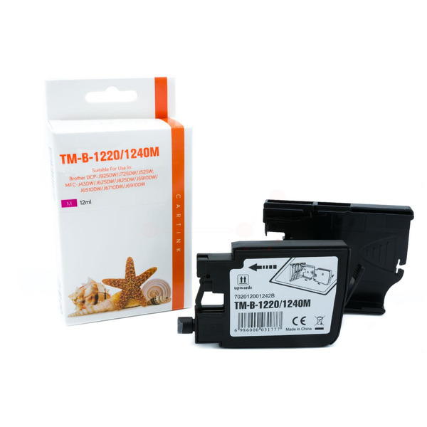 Premium Tinte Kompatibel zu BROTHER LC-1240M, LC-1280XLM Magenta