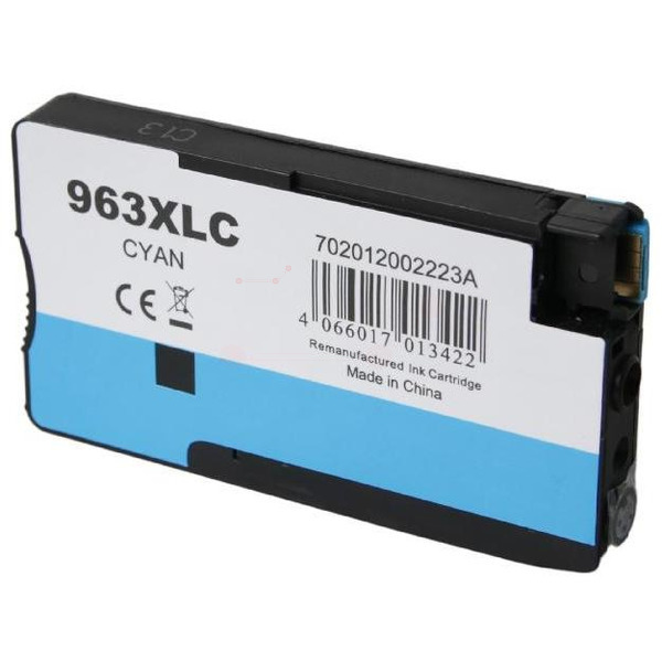 Premium Tinte Kompatibel zu HP 963XL, 3JA27AE Cyan