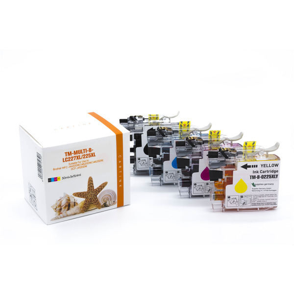 Premium Tinte Kompatibel zu BROTHER LC-227XLVALBP CMYK VE 4