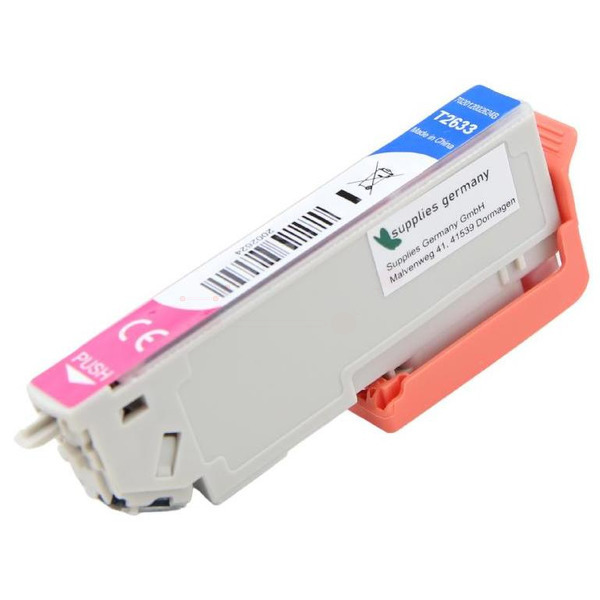 Premium Tinte Kompatibel zu EPSON 26XL, C13T26334010 Magenta