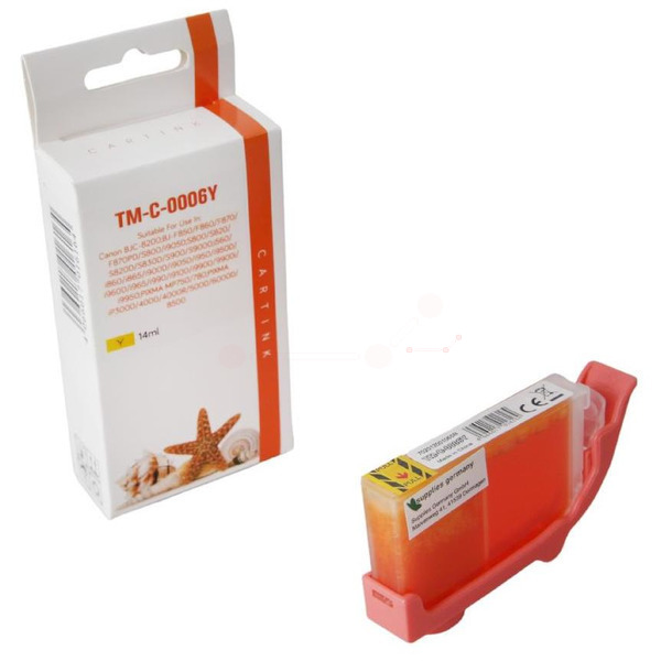 Premium Tinte Kompatibel zu CANON 4482A002, BCI-5Y Yellow XL