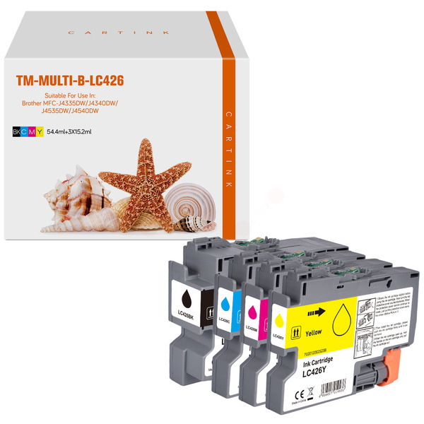 Premium Tinte Kompatibel zu BROTHER LC-426VAL CMYK VE 4
