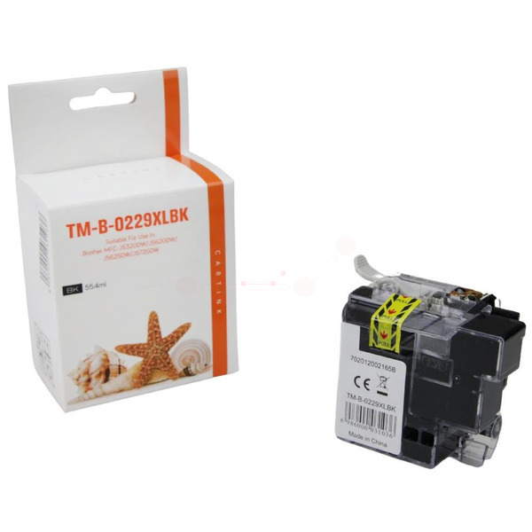 Premium Tinte Kompatibel zu BROTHER LC-229XLBK Black XL