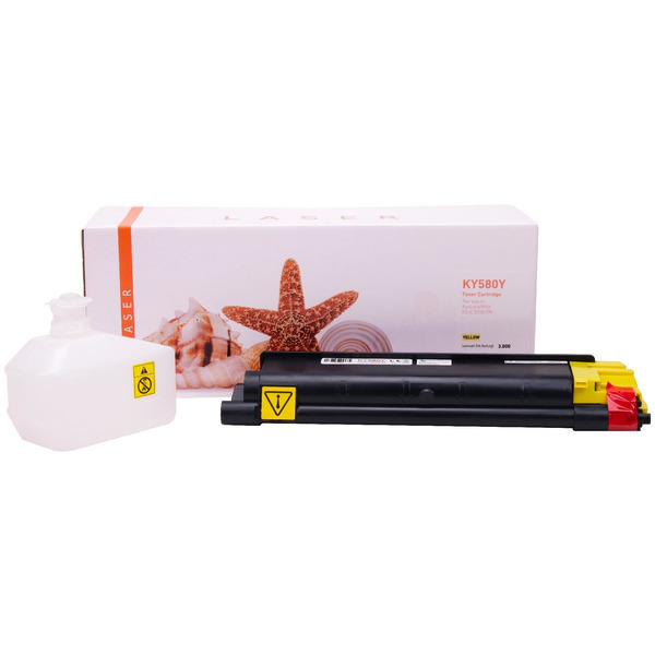 Premium Toner Kompatibel zu KYOCERA 1T02KTANL0, TK-580Y Yellow XL