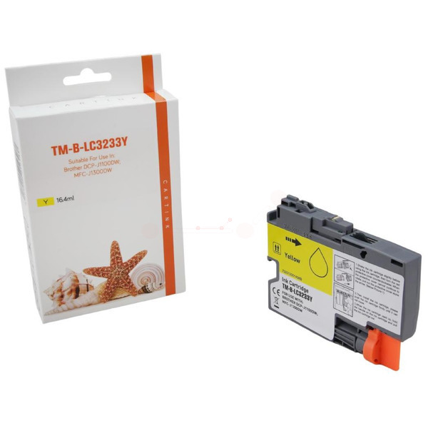 Premium Tinte Kompatibel zu BROTHER LC-3233Y Yellow
