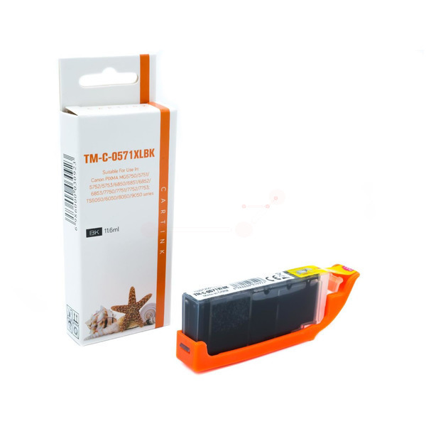 Premium Tinte Kompatibel zu CANON 0385C001, CLI-571BK Black
