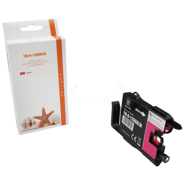 Premium Tinte Kompatibel zu BROTHER LC-1280XLM Magenta XL