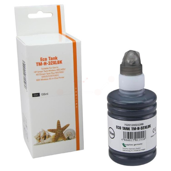 Premium Tinte Kompatibel zu HP 32XL, 1VV24AE Black