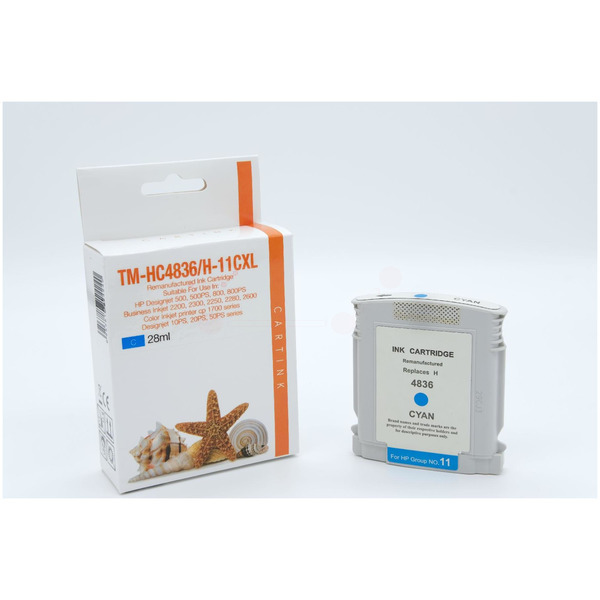 Premium Tinte Kompatibel zu HP 1111, C4836AE Cyan