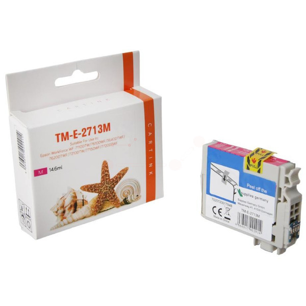 Premium Tinte Kompatibel zu EPSON 27XL, C13T27134010 Magenta XL