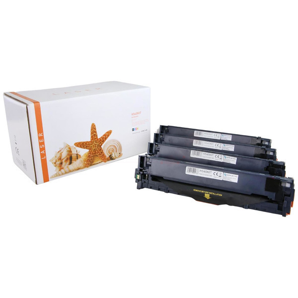 Premium Toner Kompatibel zu HP 125A, CB540A, CB541A, CB542A, CB543A CMYK VE 4