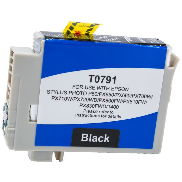 Premium Tinte Kompatibel zu EPSON C13T07914010, T0791 Black