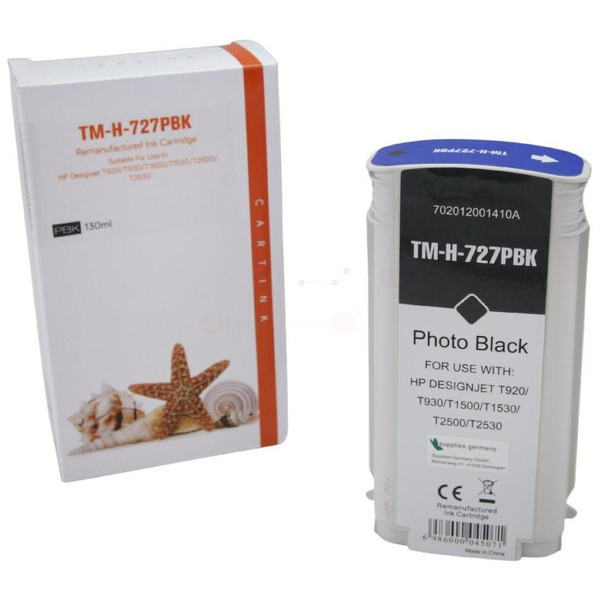 Premium Tinte Kompatibel zu HP 727727, B3P23A Photo Black