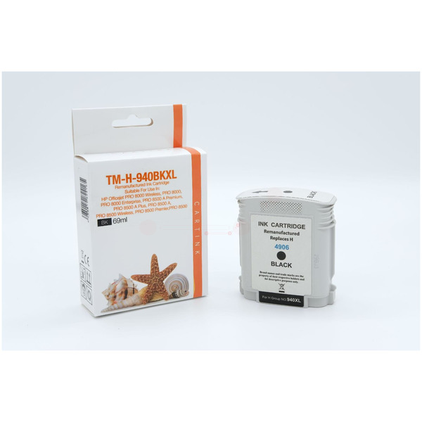 Premium Tinte Kompatibel zu HP 940XL, C4906AE Black