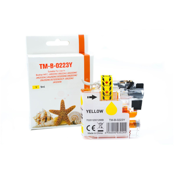 Premium Tinte Kompatibel zu BROTHER LC-221Y Yellow